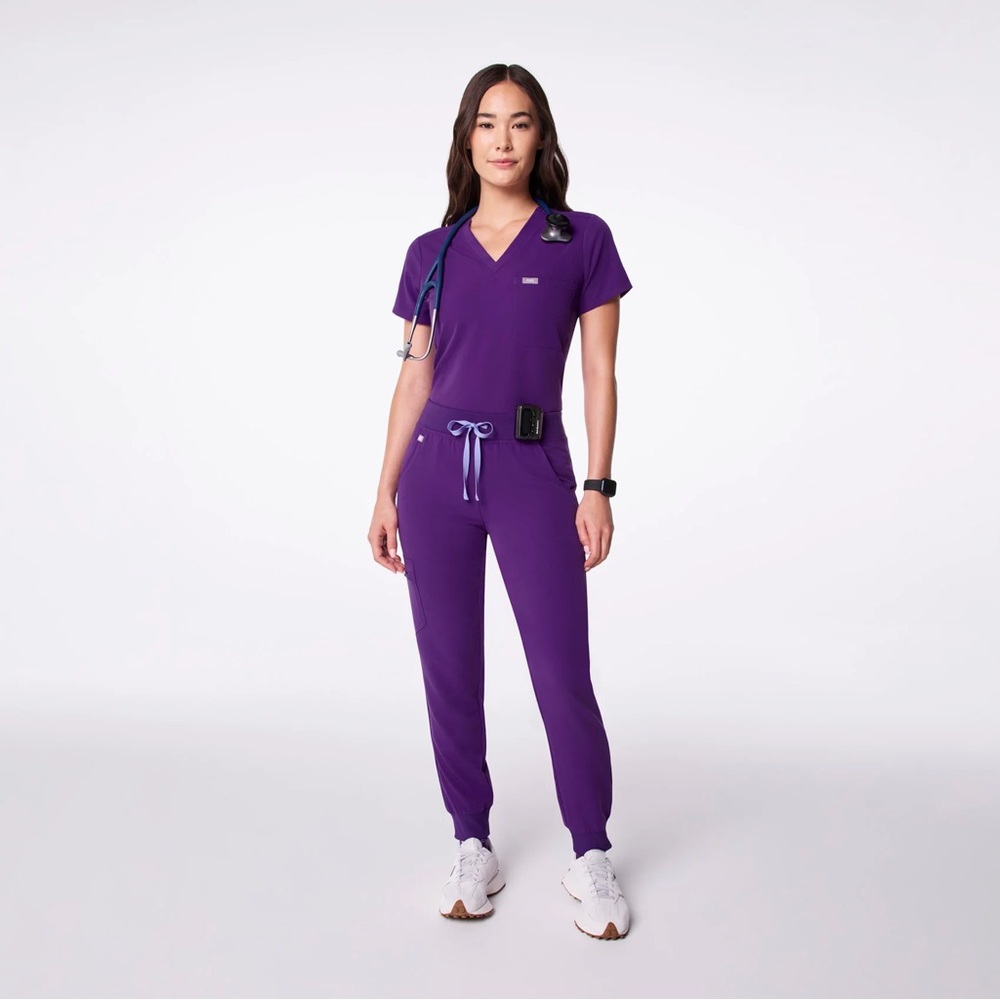 BRAND NEW Figs Scrub Set (Digital Grape)
